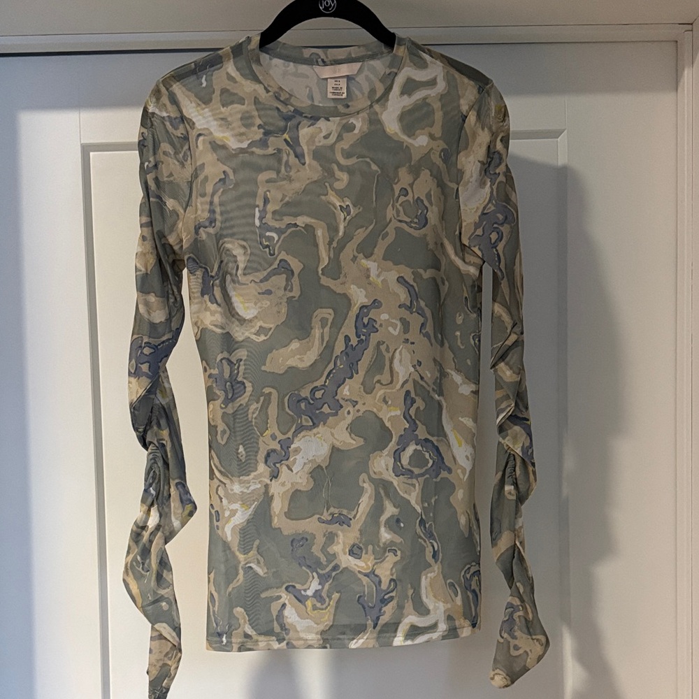 H&M Sheer Long Sleeve Top